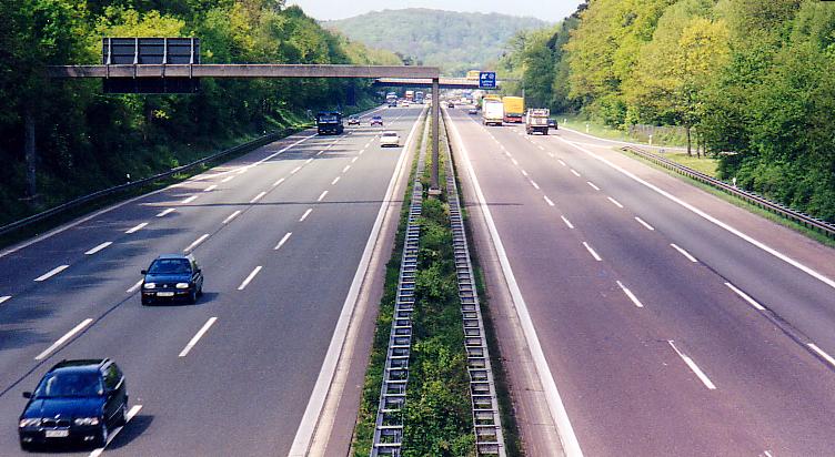 Typical section of Autobahn
