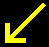 Yellow slant left arrow