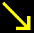 Yellow slant right arrow