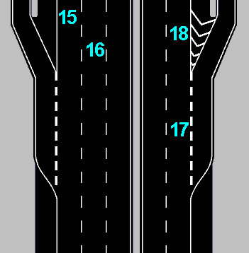 Autobahn markings